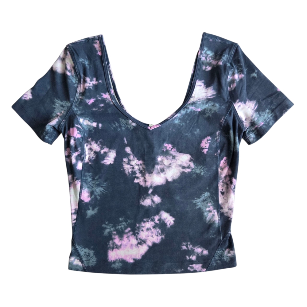 Lululemon Align Tee Tie Dye Nulu Buttery Soft Top Size 2 NWT
